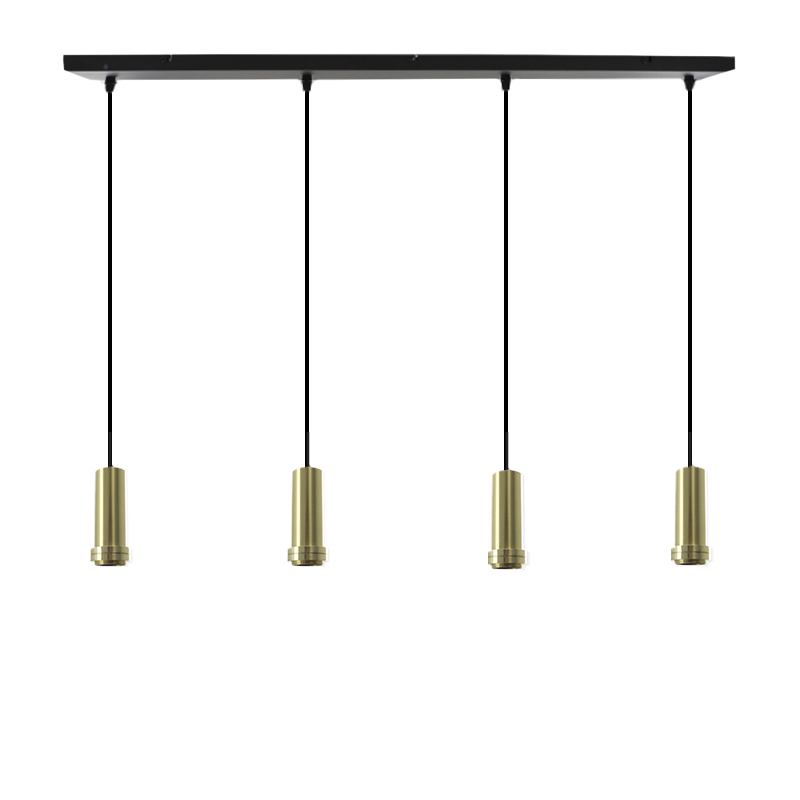 Aluminium fönsterlampa utan skärm guld, Rika