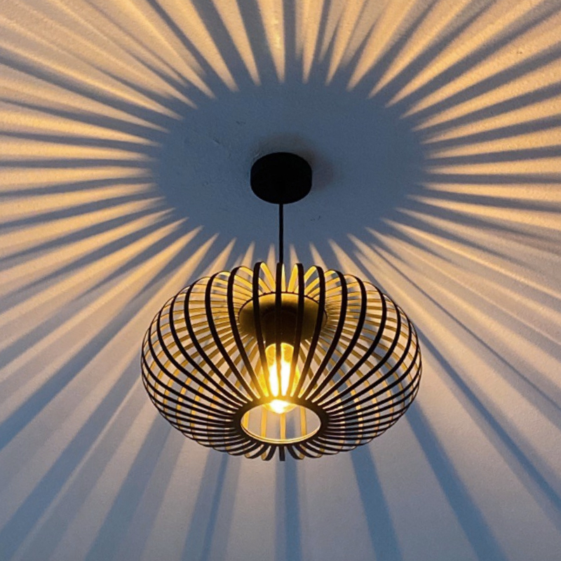 Industri fönsterlampa svart, Lieve