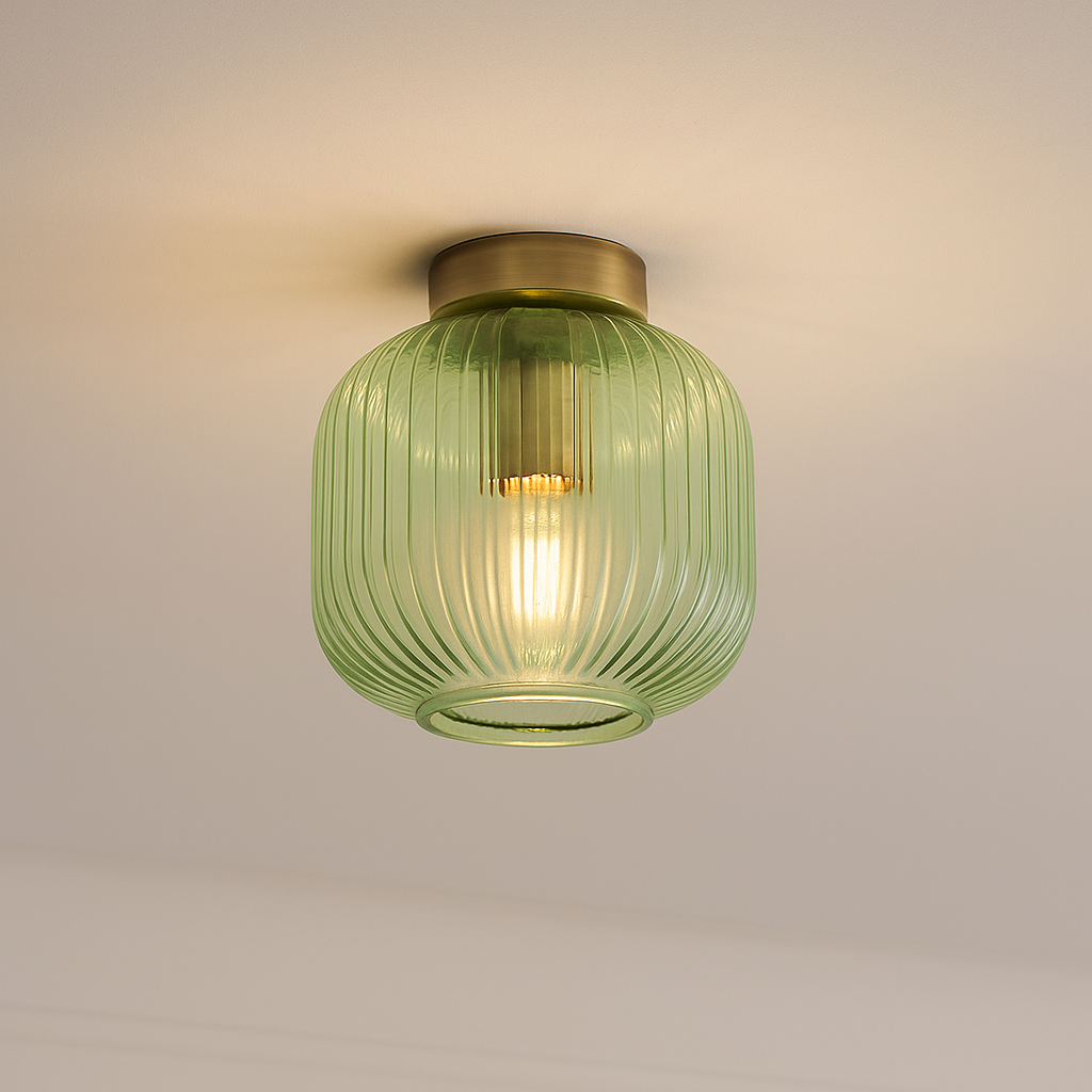 Retro taklampa grön, Charlois