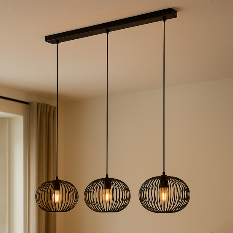 Industri fönsterlampa svart, Lieve