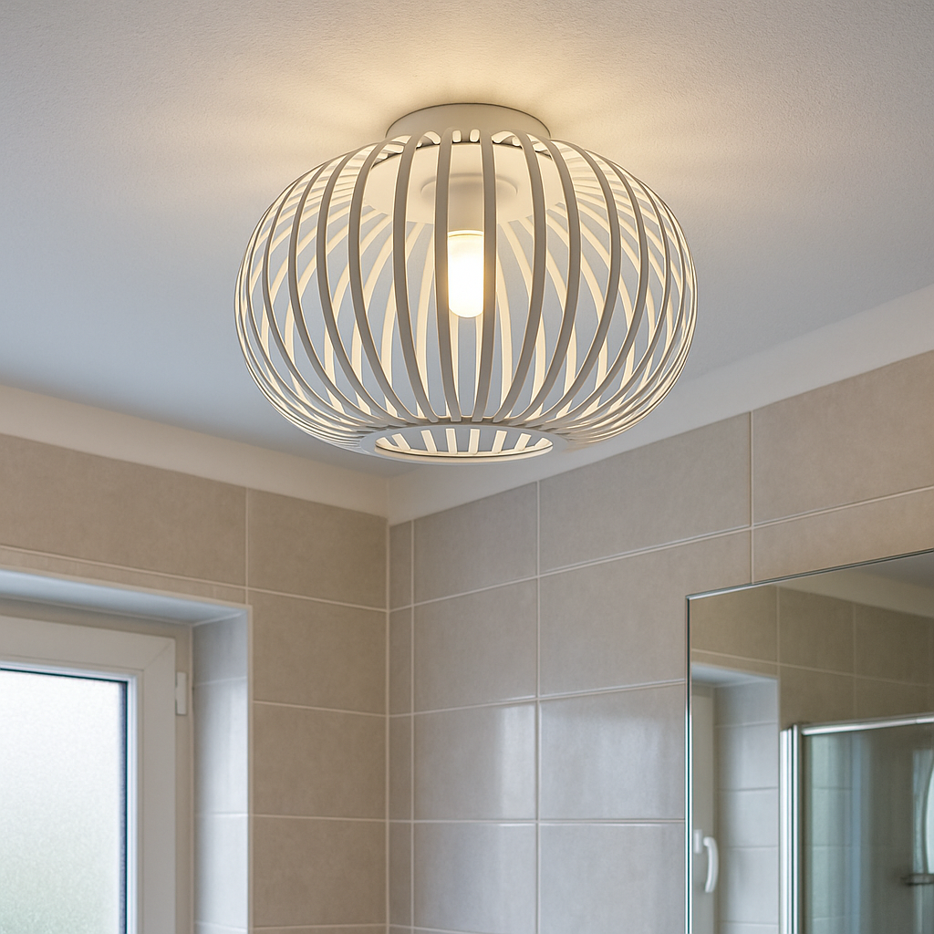 Industri taklampa badrum vit, Lieve, IP44