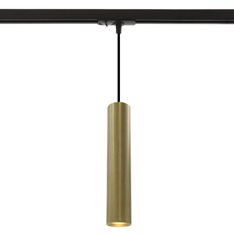 Modern 1 fas spotlight skena mässing, Nadi