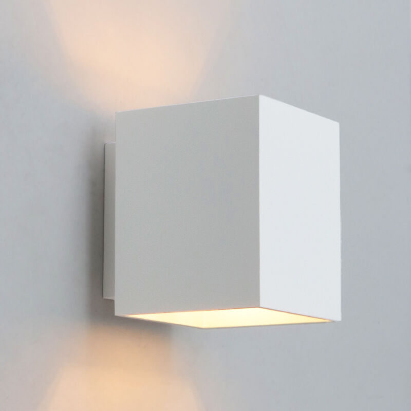 Modern up down vägglampa vit, Dalila