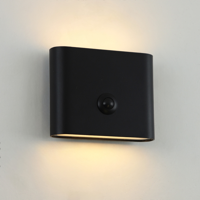Modern uppladdningsbar vägglampa svart, Rodigo, 1W, 3000K LED, IP44