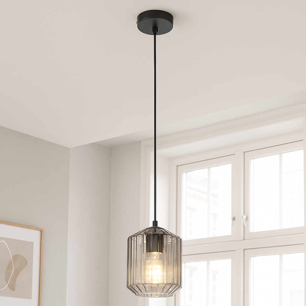 Retro fönsterlampa transparent, Jisca