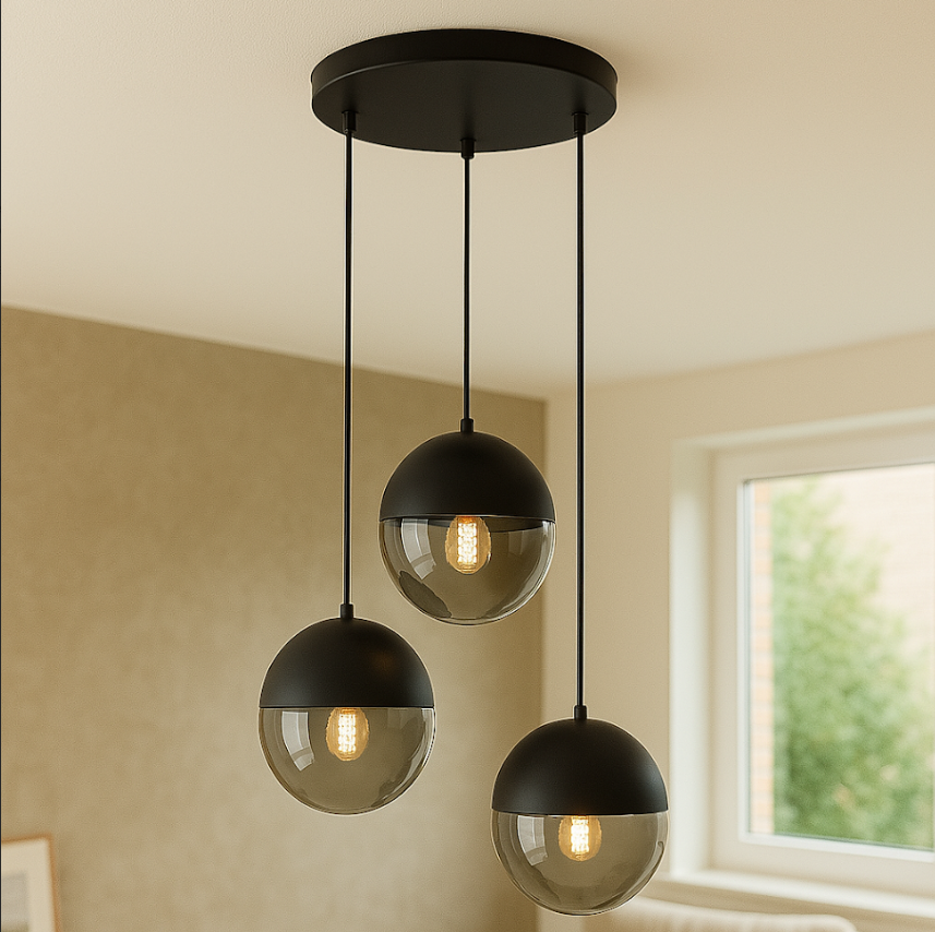 Design fönsterlampa grå, Nalini