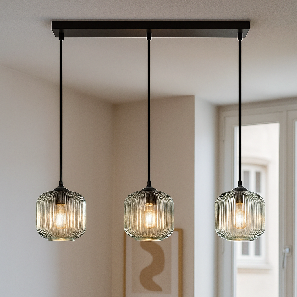 Design fönsterlampa grön, Charlois