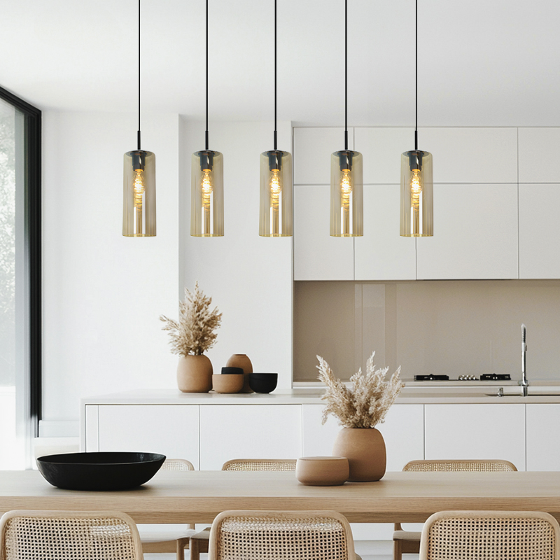 Modern fönsterlampa bärnstensfärgad, Gaya