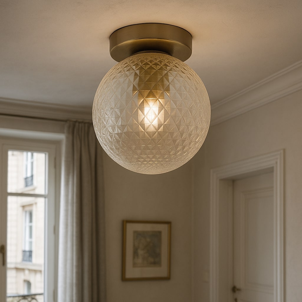 Retro taklampa transparent, Johnson