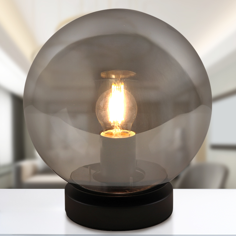 Modern bordslampa grå, Jelly, med brytare