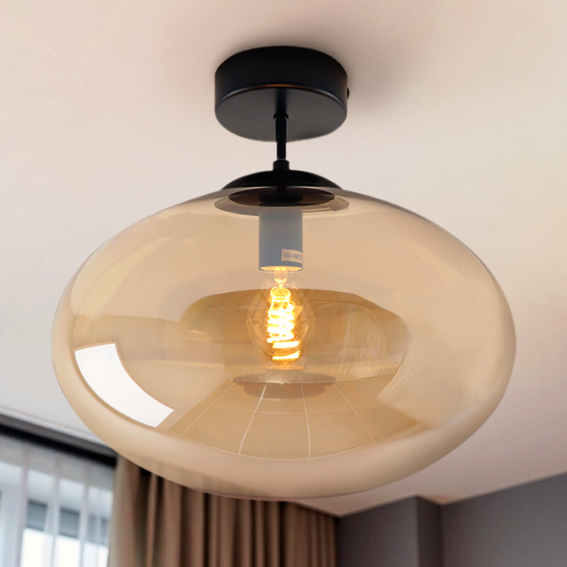 Design taklampa bärnstensfärgad, Kimi