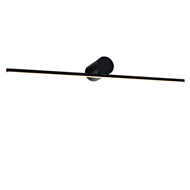 Modern spegelbelysning svart, Haiko, 8W, 3000K LED, IP44