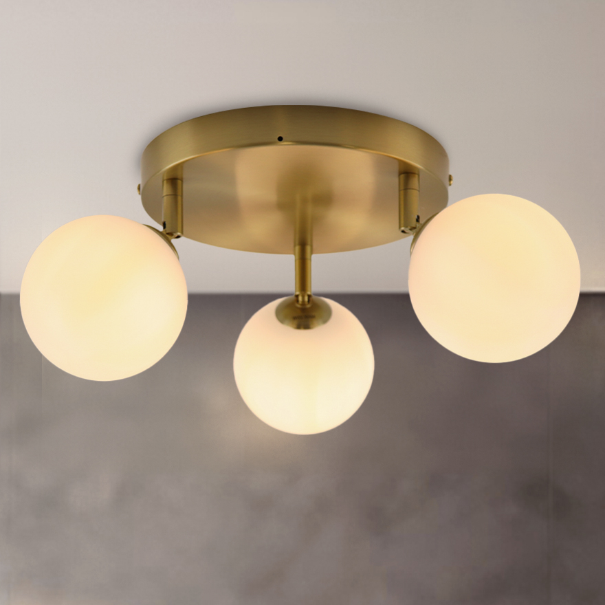 Modern taklampa badrum vit, Amer, IP44