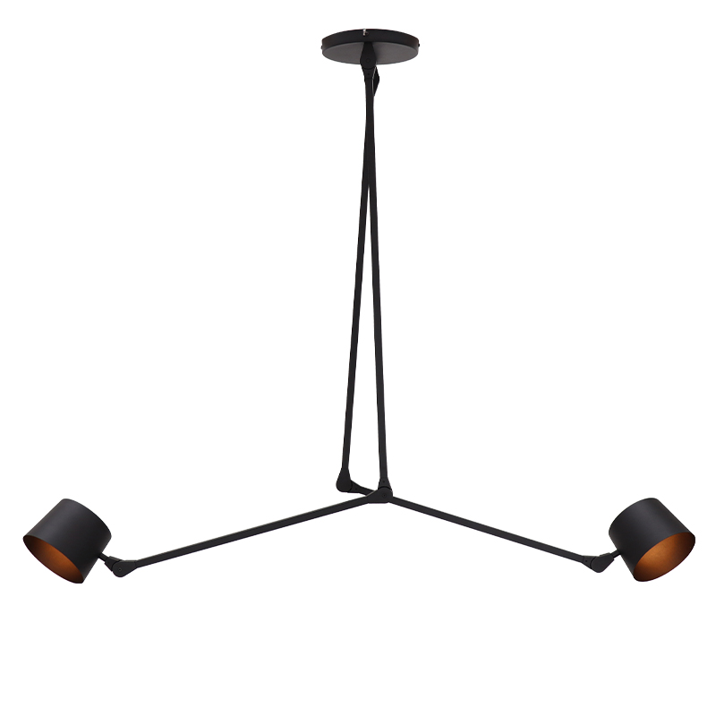 Modern taklampa svart, Rinke