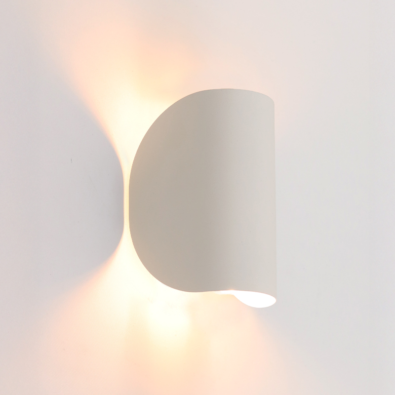 Modern vägglampa vit, Salomon