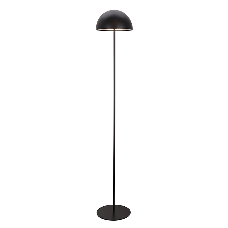 Retro golvlampa svart, Douwe, 4W, dim to warm LED, med beröringsdimmer