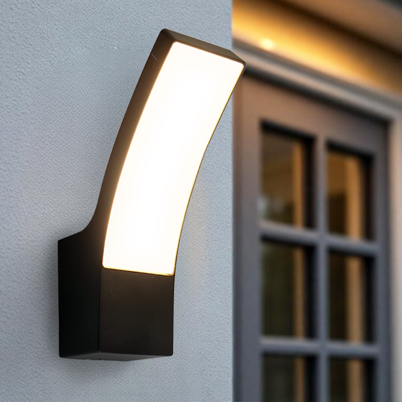 Modern utelampa svart, Manel, 12W, 3000K LED, IP44