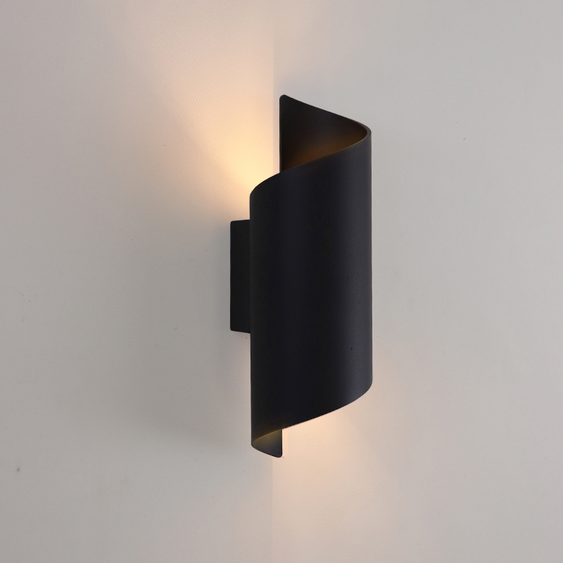 Modern up down vägglampa svart, Selda