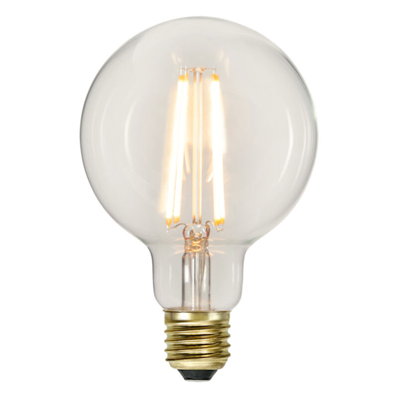 3-stegs dimbar E27 filament stor glödlampa G95, 6w extra atmosfärisk vit