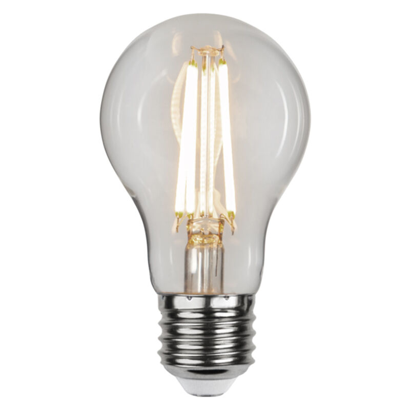3-stegs dimbar filament E27 A60, 6,5w varmvit (3000k)