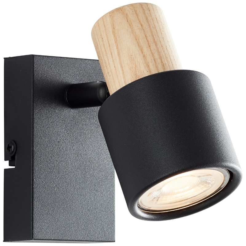 Modern väggspotlight svart, Soscha