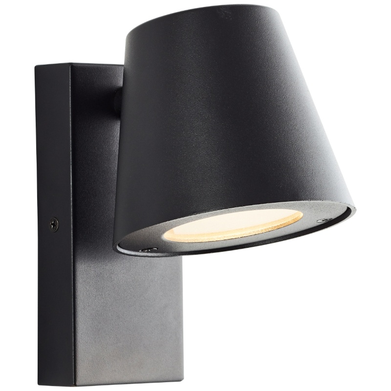 Metall utelampa svart, Wies, IP44