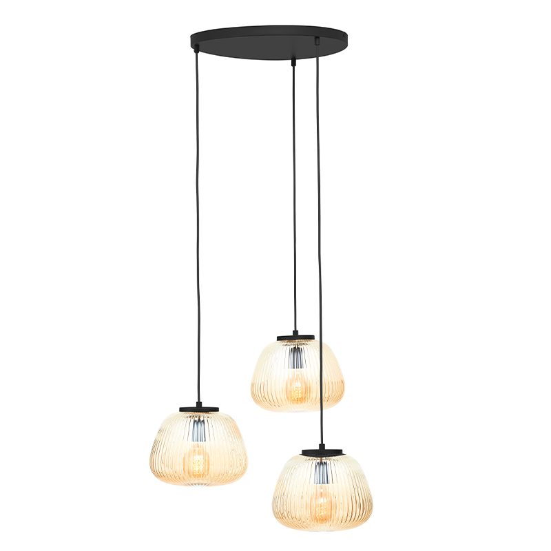 Retro fönsterlampa bärnstensfärgad, Neha