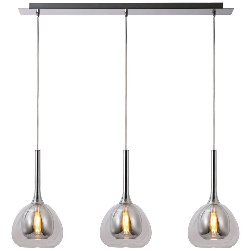 Modern fönsterlampa krom, Emmelien