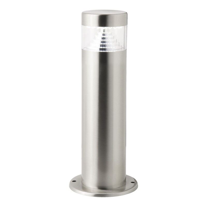 Plast utelampa krom, Samuel, 1W, 6500K LED, IP44