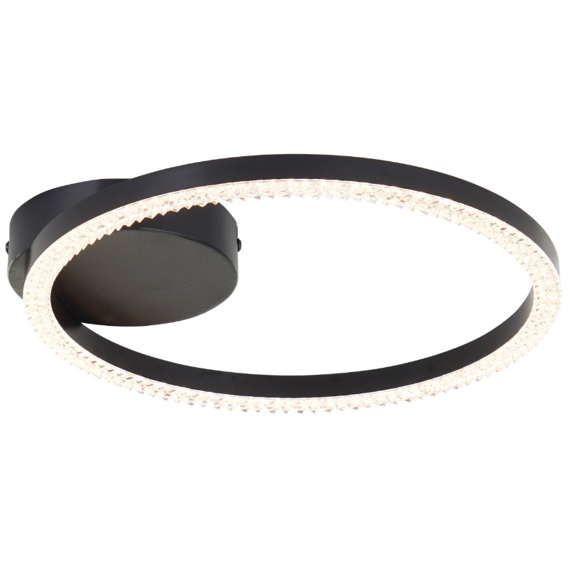 Design taklampa svart, Maladon, 14W, 3000K LED