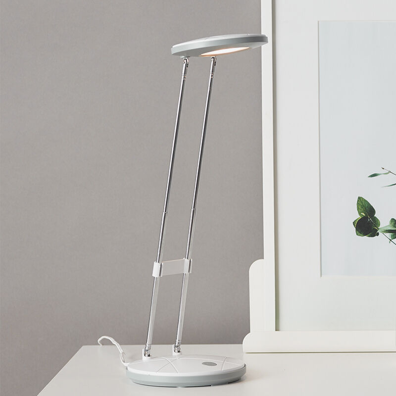 Plast skrivbordslampa vit, Mariama, 3,3W, 3000K LED, med brytare