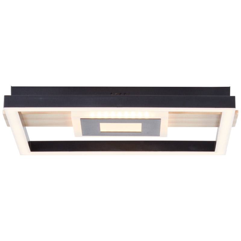 Design taklampa svart, Zakiya, 24W, 3000K LED