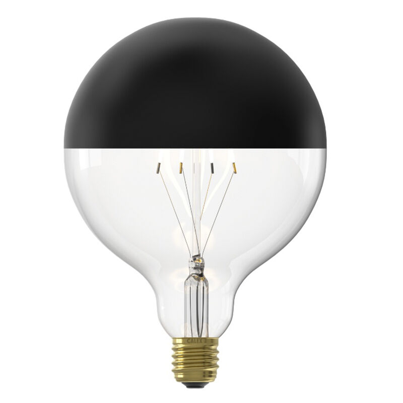 Dimbar Calex E27 toppförspeglad glödlampa LED svart, 4W, 1800K
