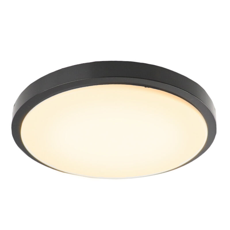 Svart modern plafond plast, Kos, 22W, 3000K LED