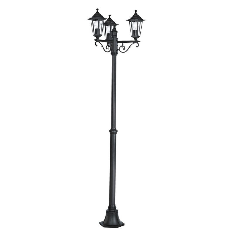 Svart klassisk utelampa aluminium, Alieke, IP44