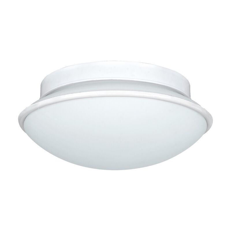 Vit vägglampa stål, Nicoletta, IP44