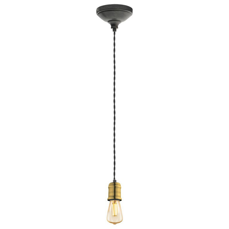 Guld vintage fönsterlampa metall, Christel