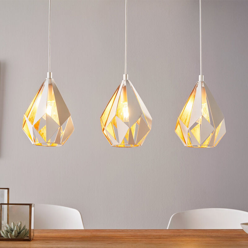 Vit design fönsterlampa metall, Acri
