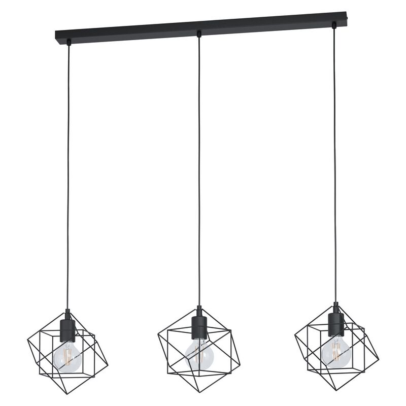 Svart industri fönsterlampa stål, Aemilius