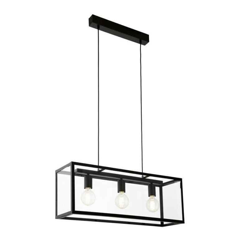 Svart industri fönsterlampa stål, Yagmur
