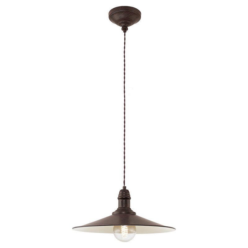 Brun klassisk fönsterlampa stål, Jalysha