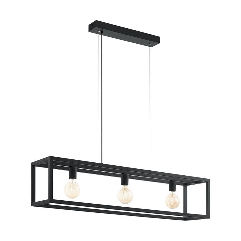 Svart industri fönsterlampa metall, Jaxx