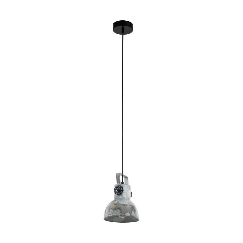 Grå industri fönsterlampa stål, Angelina