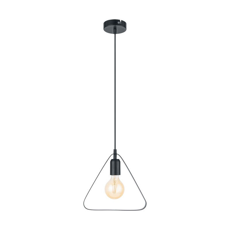 Svart fönsterlampa metall, Aida
