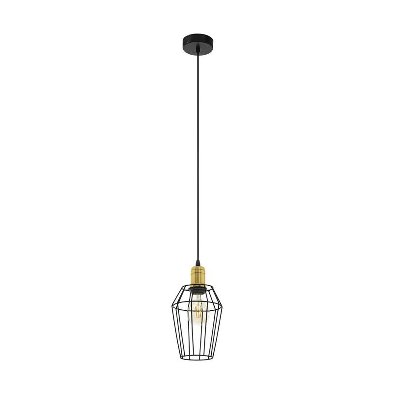 Svart industri fönsterlampa metall, Aimen
