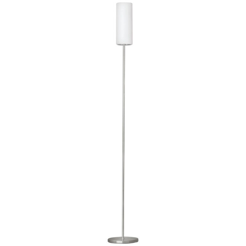 Nickel golvlampa glas, Ciuda, med brytare