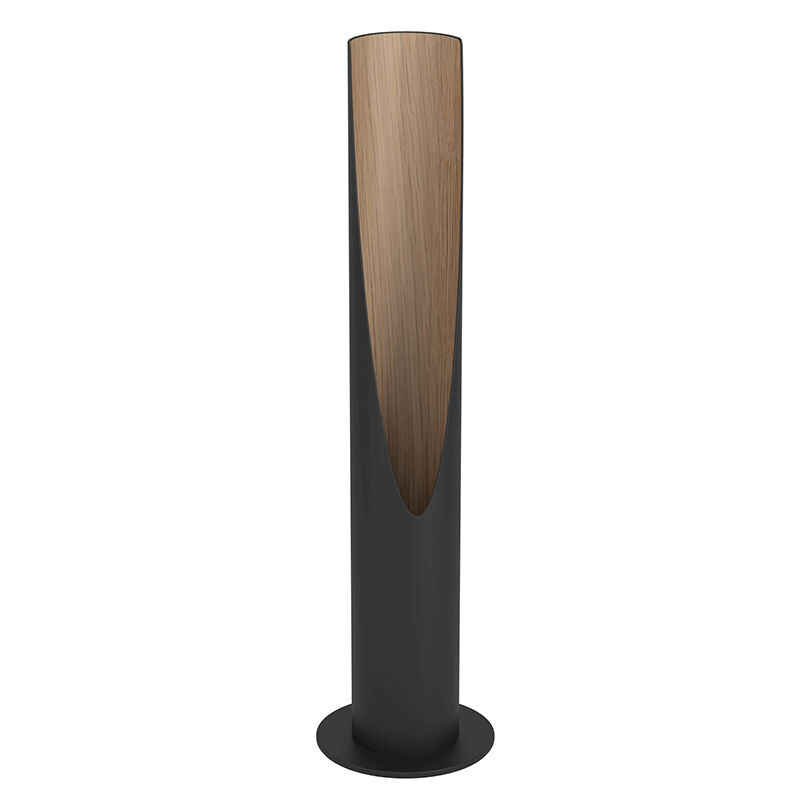 Brun modern bordslampa aluminium, Aloysius, med brytare