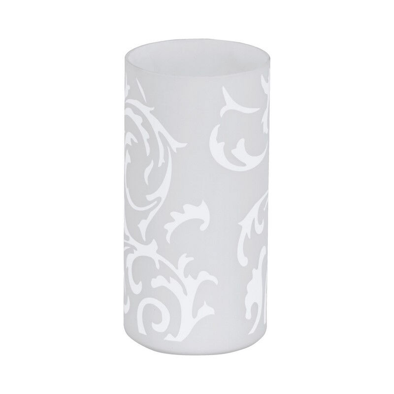 Vit design bordslampa glas, Basken, med brytare