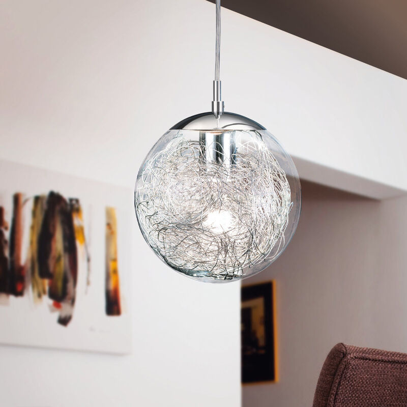 Krom design fönsterlampa glas, Zakria