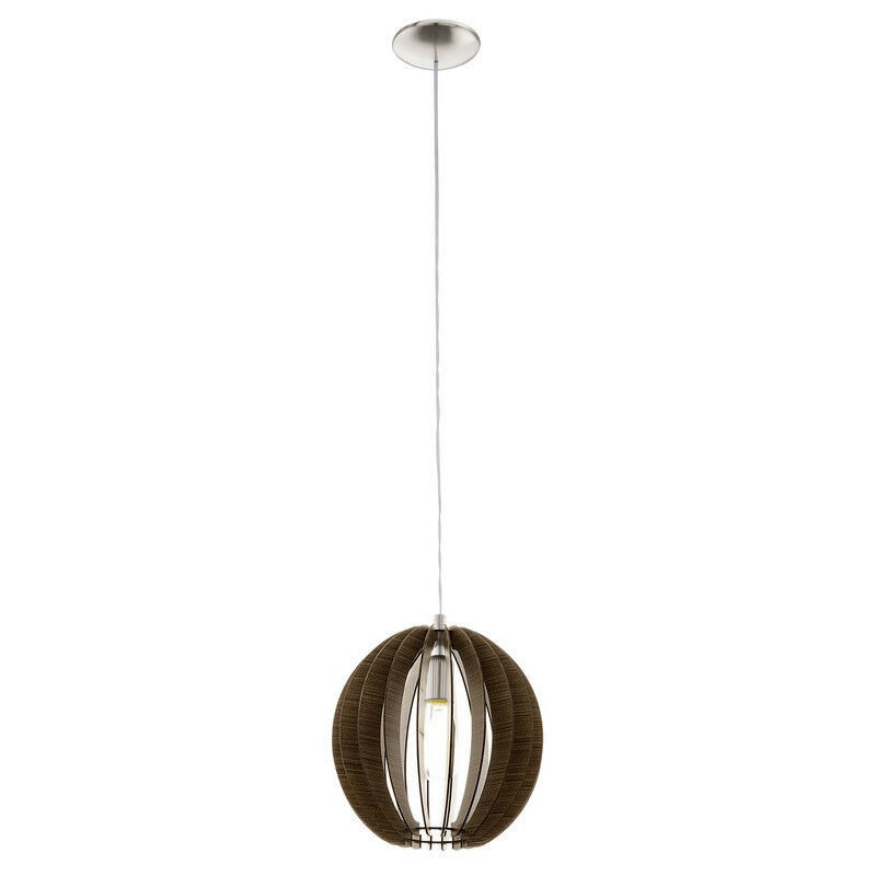 Brun rustik fönsterlampa trä, Bergama